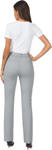 iChosy Women's High Waist Stretchy Bootcut Dress Work Slacks Pants with Pockets in Kuwait