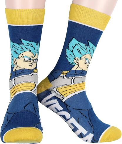 Dragon Ball Z Character Socks Goku Vegeta Frieza Piccolo 5 Pack Adult Crew Socks in Kuwait