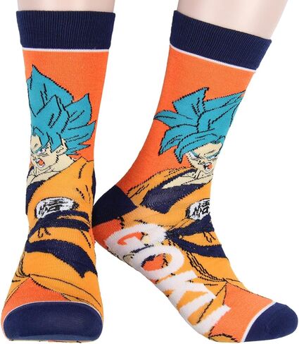 Dragon Ball Z Character Socks Goku Vegeta Frieza Piccolo 5 Pack Adult Crew Socks in Kuwait