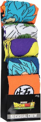 Dragon Ball Z Character Socks Goku Vegeta Frieza Piccolo 5 Pack Adult Crew Socks in Kuwait
