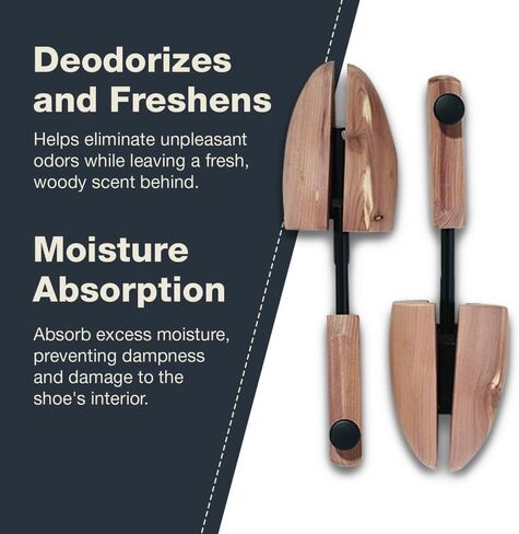 LINK UP Cedar Shoe Trees - 100% Natural Cedar for Men Shoes – Shoe Crease Straightener & Deodorizer - Extends Life Of Leather in Saudi Arabia
