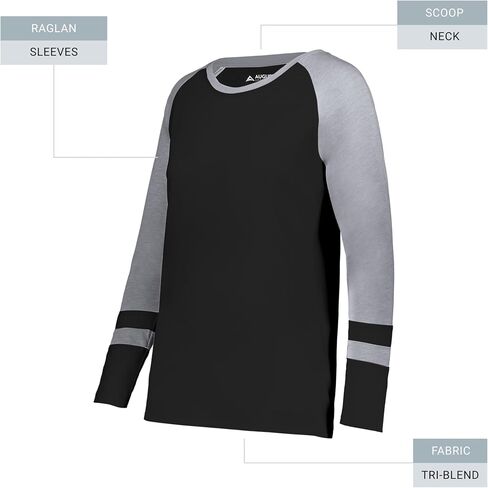 Augusta Sportswear Girls Fanatic 2.0 Long Sleeve Tee in Saudi Arabia
