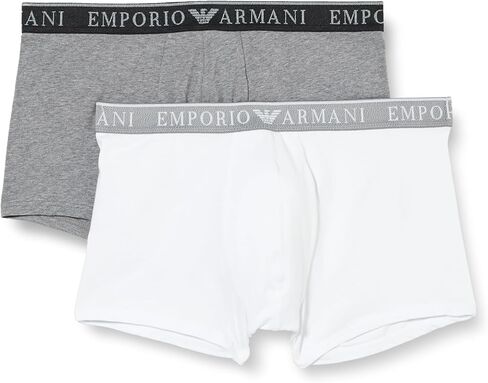 Emporio Armani Men's Stretch Cotton Endurance 2-Pack-Trunk in Saudi Arabia