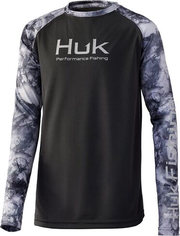 HUK Kids' Double Header Long Sleeve Shirt +Sun Protection in Saudi Arabia