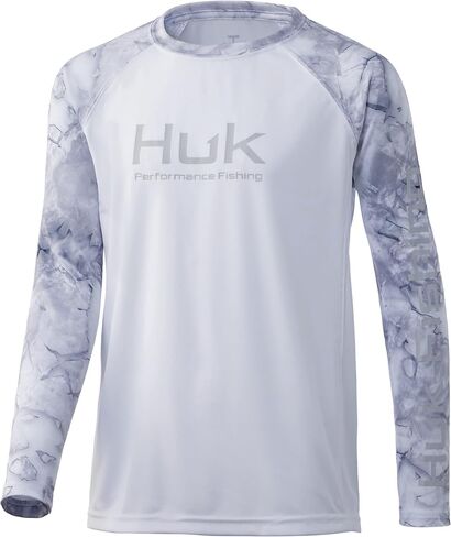 HUK Kids' Double Header Long Sleeve Shirt +Sun Protection in Saudi Arabia