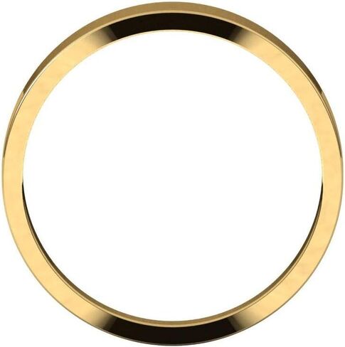 Flat Wedding Band Tapered Solid 925 Sterling Silver Real 10k 14k 18k Yellow Rose White Gold OR Platinum Ring Classic Plain 3mm 4mm 5mm 6mm 8mm in Kuwait