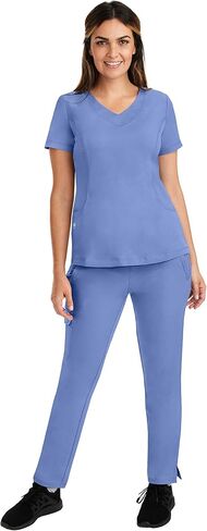 healing hands 4 Pocket Women Scrub Top V-Neck HH360 2264 Sloan Scrubs for Women Stretch Fabric in Saudi Arabia