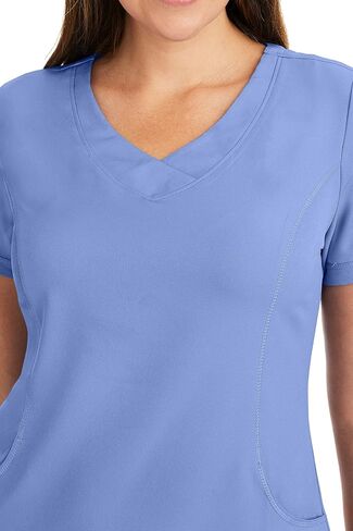 healing hands 4 Pocket Women Scrub Top V-Neck HH360 2264 Sloan Scrubs for Women Stretch Fabric in Saudi Arabia