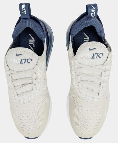 Nike Women's Air Max 270 Light Bone/Diffused Blue-White (FQ8783 072) - 8 in Saudi Arabia