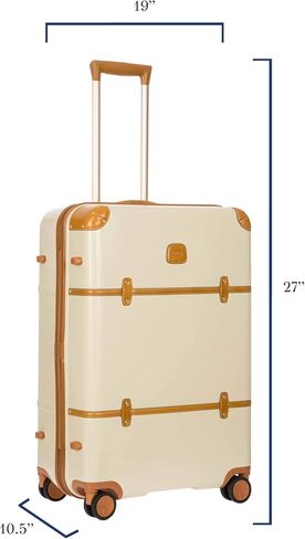 Bric's Bellagio 2.0 Spinner Trunk - 27 Inch - Luxury Bags for Women and Men - TSA Approved Luggage - Black in Saudi Arabia