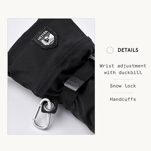Hestra Army Leather Extreme Mitt, Windproof Long Cuff Mitten for Extreme Winter Weather, Skiing, Ski Touring, Snowboarding & Snowmobile in Saudi Arabia