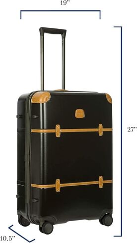 Bric's Bellagio 2.0 Spinner Trunk - 27 Inch - Luxury Bags for Women and Men - TSA Approved Luggage - Black in Saudi Arabia
