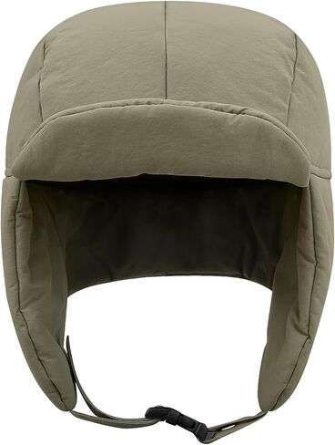 Clakllie Waterproof Trapper Hat for Men Women Windproof Winter Hats with Visor Earflaps Trooper Russian Ushanka Cap in Saudi Arabia
