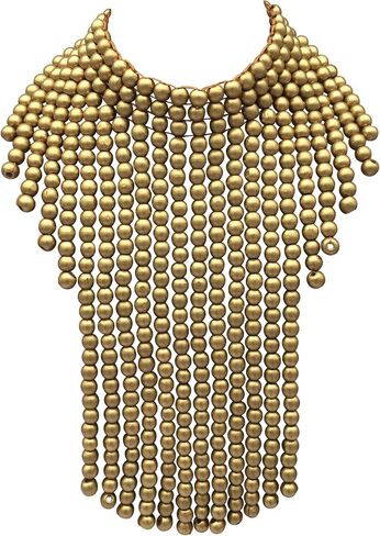 Statement African Jewelry Chunky Colorful Wood Beaded Necklaces For Women Strands Big Bib Choker Collar Multi Color Layered Cluster Tassel Wooden Bead Necklace Handmade Fashion Costume Accessories in Saudi Arabia