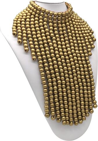 Statement African Jewelry Chunky Colorful Wood Beaded Necklaces For Women Strands Big Bib Choker Collar Multi Color Layered Cluster Tassel Wooden Bead Necklace Handmade Fashion Costume Accessories in Saudi Arabia