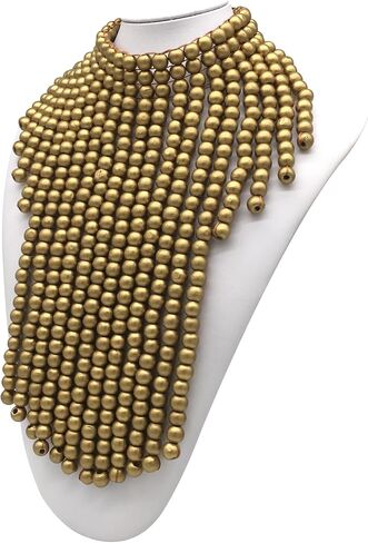 Statement African Jewelry Chunky Colorful Wood Beaded Necklaces For Women Strands Big Bib Choker Collar Multi Color Layered Cluster Tassel Wooden Bead Necklace Handmade Fashion Costume Accessories in Saudi Arabia