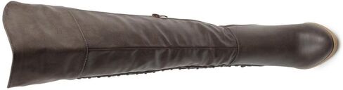 Journee Collection Womens Regular and Wide Calf Faux Lace-up Distressed Over-the-knee Boots in Kuwait