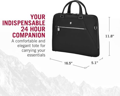 Victorinox Victoria Signature Briefcase - Women's Professional Computer Bag to Hold Laptop & Tablet - Includes Clutch and Detachable Shoulder Strap - 13 Liters, Black in Saudi Arabia
