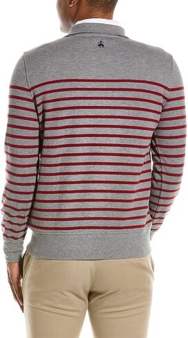 Brooks Brothers Men's Long Sleeve Mariner Stripe Half-Zip in Saudi Arabia