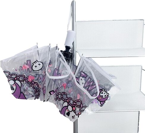 Akulule Clear Umbrella Kids Cute Kawaii Cartoon Girls Boy Folding Rain Windproof in Saudi Arabia