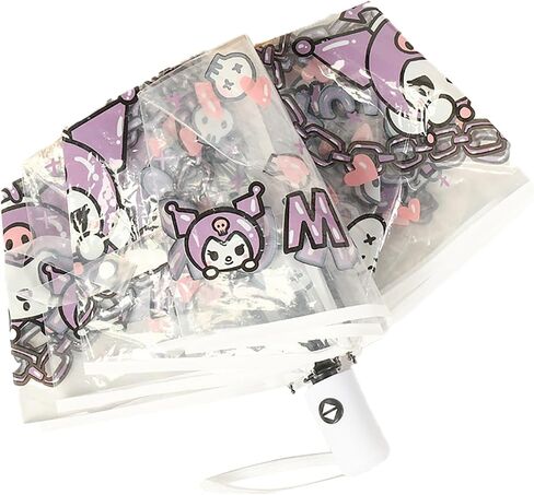Akulule Clear Umbrella Kids Cute Kawaii Cartoon Girls Boy Folding Rain Windproof in Saudi Arabia