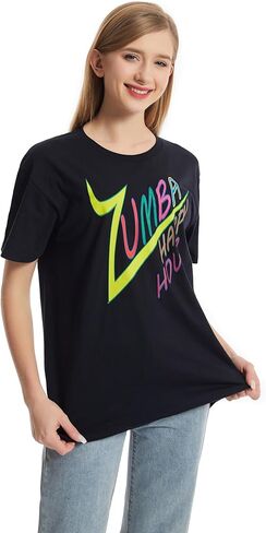 1 تي شيرت احترافي عالي التحمل للياقة البدنية بدون أكمام ملابس رقص فضفاضة للنساء: تي شيرت جاهز لأرضية الرقص للجنسين مثالي للصالة الرياضية مقاس L أسود in Kuwait