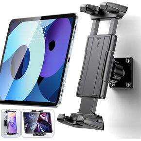 حامل XWXELEC المغناطيسي لجهاز Ipad للأسطح المعدنية، حامل كمبيوتر لوحي مغناطيسي فائق القوة يدور 360 درجة يناسب الأجهزة اللوحية مقاس 7 بوصة - 12.9 بوصة، رائع للخزانة/الثلاجات/الرف المعدني/السبورة البيضاء/معدات صالة الألعاب الرياضية in Kuwait