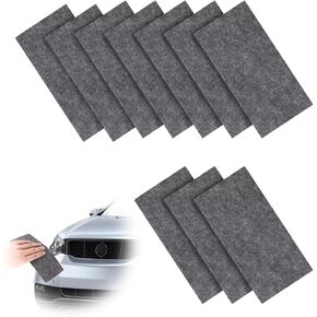 10pcs Nano Cloth, 7.87x3.94in Gray Scratch Remover for Vehicles Multi-Purpose Shine Cleaning Cloth to Erase Car Scratch Cloth for Repairing Minor Scratches Surface Polishing