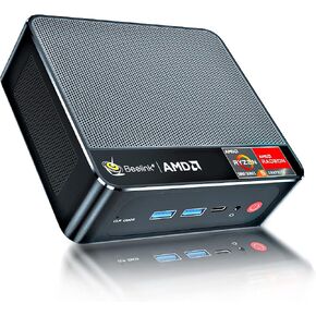 Beelink SER5 PRO Mini PC,AMD Ryzen 5 5600H(up to 4.2GHz,6C/12T),16G DDR4 RAM(3200MHz)/500GB M.2 PCIe3.0 NVMe SSD Mini Computer,Supports 4K Three-Screen Display/WiFi 6/BT5.2 in Saudi Arabia