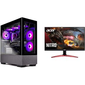 Skytech Gaming Shadow AMD Ryzen 5 3600 Gaming Desktop PC and Acer 24" 165Hz Gaming Monitor Bundle