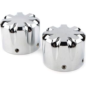 Lirun CNC Front Axle Nut Cover Bolt Cap for Harley Davidson Touring,Electra Glide, Road Glide, Street Glide, Fat Bob, Night Train, Softail, Sportster(Chrome)