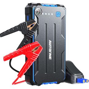 AUTOONE Car Battery Jump Starter, 2500A Peak Current Battery Jumper Starter Portable for Car Up to 8.0L Gas and 7.0L Diesel Engine Jump Box with USB Output and LED Light