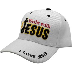 Black Duck Brand Embroidered Walk with Jesus Adjustable Baseball Cap - Multiple Colors Available