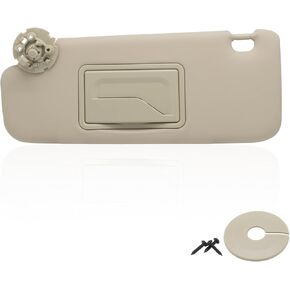 NHILES Left Driver Sun Visor Compatible with Chevy Cruze 2011-2019 Sun Visor Replacement Number 95034256 95034253 84126667 84126658 Color: Grey