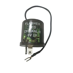6V 0.1A-20A Electronic LED Flasher Relay with Ground(Negative Earth) (2 PIN)