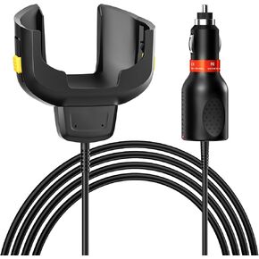Slim Car Charger Cable for Zebra Symbol Handheld Barcode Scanners - Compatible with TC77, TC70, TC72, TC75, TC70X, TC75X, TC77HL, TC700K - Portable Vehicle Battery Charger, CHG-TC7X-CLA1-01