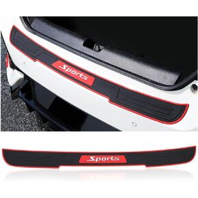 Car Rear Bumper Protector Guard,Rubber Car Rear Bumper Guard with Strong Adhesive for Protecting Car Trunk & Car Decorations,Universal Car Accessories Exterior Fits Cars,SUVs,Trucks (Black)