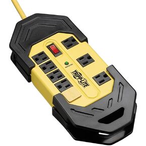 Tripp Lite 8 Outlet Industrial Safety Surge Protector Heavy Duty Power Strip, 25ft Cord, Cord Wrap & Hang Holes, Metal, Lifetime Limited Warranty & $100K INSURANCE (TLM825SA)