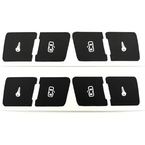 Door Lock Control Button Stickers Repair Kit Decals Compatible with Audi A3L 2020-2025, 2 Set