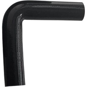 ID 2.5 inch (63mm) 90 Degree Silicone Elbow Coupler Hose, 8" Leg Length (203mm) Universal 4-Ply Reinforced Silicone Straight Turbo Pipe Elbow Intake Radiator Hose Black