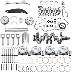 G4NA Engine Overhaul Rebuild Kit w/Crankshaft Rods/Timing Chain Kit for 2014-2019 Hyundai Kia G4NA 2.0L