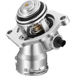 BDFHYK 902-5912 Upgrade Aluminium Coolant Thermostat Housing Assembly Compatible with Mercedes-Benz C230 C250 C280 C300 E350 E400 GLK350 ML450 R350 S400 SLK300 SLK350 2.5L 3.0L 3.5L Replace 2722000415