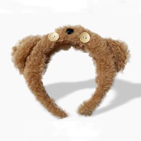 ZHOUMEIWENSP Bear Ears Cute Headband Fluffy Hairband, Animal Head Wear for Party Celebrations Cosplay Dress up Costume Makeup Washing Face Kids Adults Women Gift (Rose red)