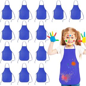 KUUQA 16/24/30/36/40Pcs Kids Apron Painting Aprons for Kids, Kids Paint Apron Art Smock for Classroom Painting Party Supplies