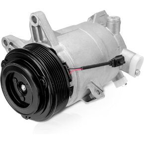 AC Compressor with Clutch with Clutch Compatible with 2009-2014 Nissan Murano, Maxima, 2011-2017 Quest, 2013-2016 Pathfinder 3.5L, w/One Plug