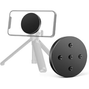 حامل ثلاثي القوائم مغناطيسي من Jkoailiwi مع لوحة حذاء باردة، محول حامل ثلاثي للهاتف قابل للتعديل للكاميرا/الضوء الدائري/عصا السيلفي، مرفق حامل ثلاثي متوافق مع Magsafe iPhone 15/14/13/12 in Kuwait