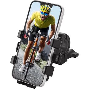 Bike Phone Holder,[Not Block Camera & Ultra-Stable & 360° Rotate ]Motorcycle Phone Mount,Bicycle Mount for Electric Scooter,Mountain,Dirt Bik..,Motorbike Phone Holder for iPhone & 4.7''-7''Cell Phone