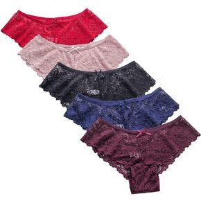 LORRZHI Underwear for Women Plus Size Womens Underwear Sexy Seamless Brief Ladies Panties 5-Pack