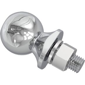 BIG RED Stainless Steel Trailer Hitch Ball with 2-Inch Diameter and 2-Inch Shank, 10,000 lbs Capacity