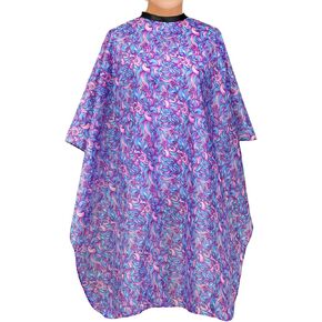 Plum Hill Hair Salon Cape, Waterproof Hairdresser Cape, Stylist Cape, Hair Cutting Cape with Snaps, Women's Shampoo Capes